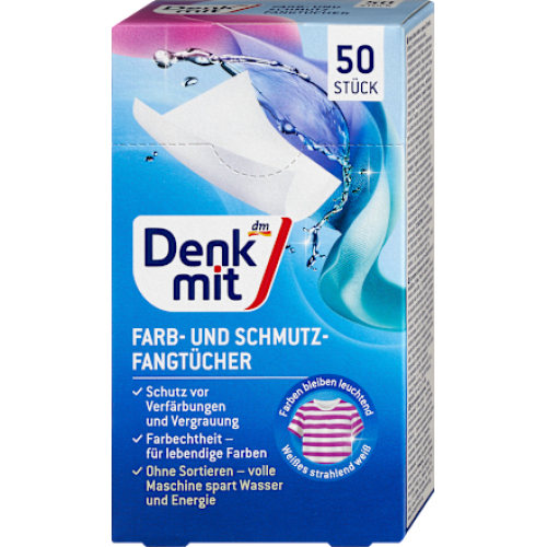 Denkmit Серветки для захисту від кольору та бруду 50 шт