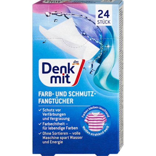 Denkmit Серветки для захисту від кольору та бруду 24шт