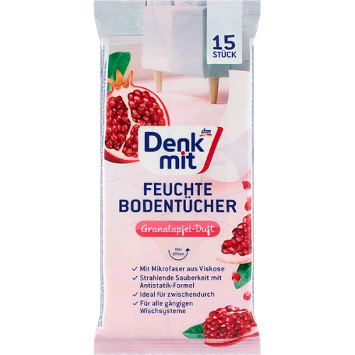Denkmit Вологі серветки для підлоги 15 шт