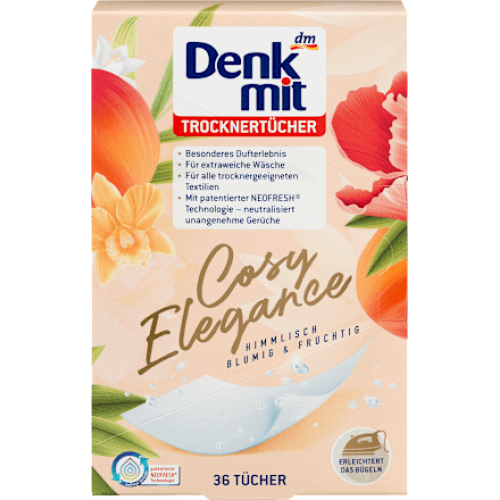 Denkmit Листки для сушильних машин Cosy Elegance, 36 шт