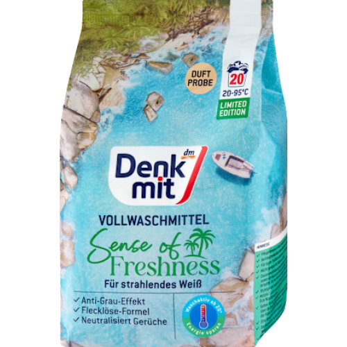 Denkmit Пральний порошок для глибокого очищення білих тканин, 20 прань
