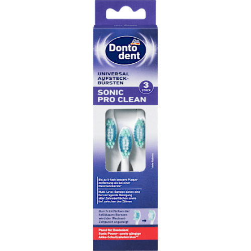 Dontodent Насадки для щітки Sonic Pro Clean, 3 шт