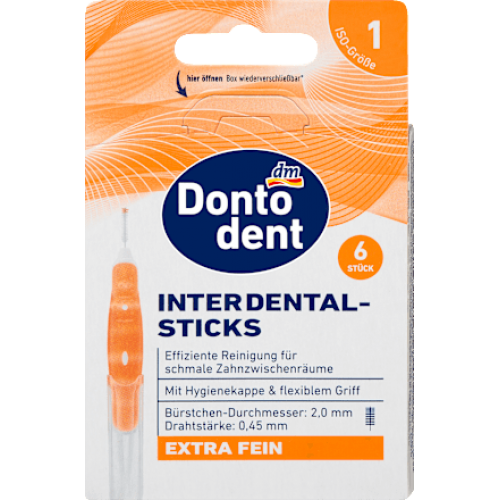 Dontodent Щітки міжзубні помаранчеві 0,45 мм, 6 шт