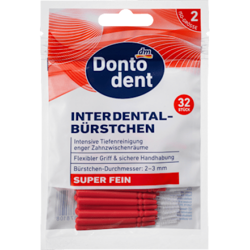 Dontodent Щітки міжзубні червоні 0,4 мм, 32 шт