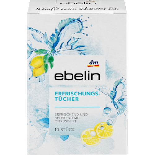 Ebelin Серветки освіжаючі з цитрусовим ароматом 10 шт