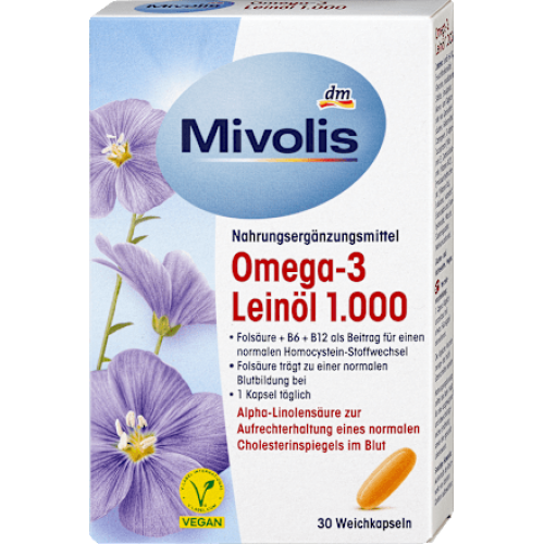 Mivolis Лляна олія Омега-3 1000, 30 шт