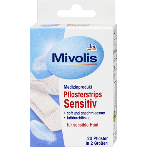 Mivolis Пластир для чутливої шкіри 20 шт