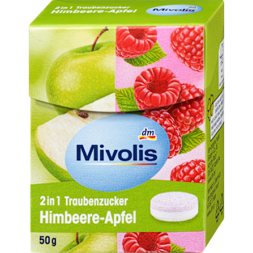 Mivolis Декстроза 2в1, Малина-Яблуко 50 г