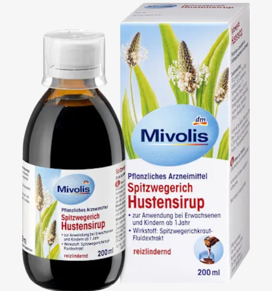 Mivolis Трав'яний сироп від кашлю з медом, 150 мл