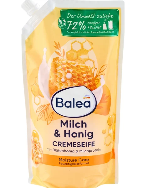 Balea Змінний набір кремового мила «Молоко та мед», 500 мл
