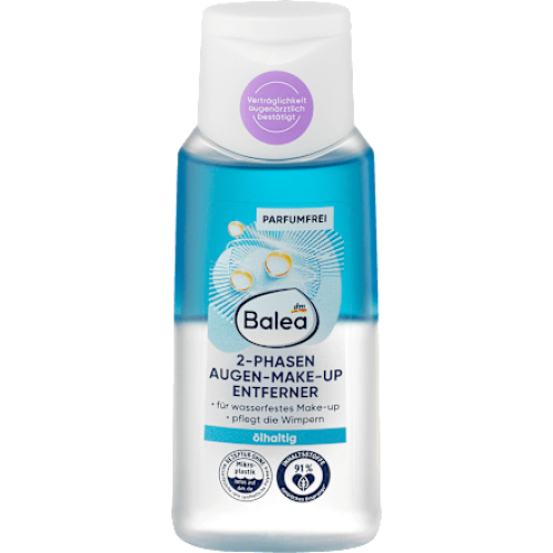 Balea Засіб для зняття макіяжу з очей 2в1 з вмістом олії 100 мл