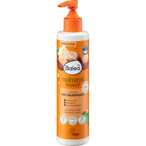Balea Natural Beauty Маска 3в1 для кучерявого волосся 250 мл