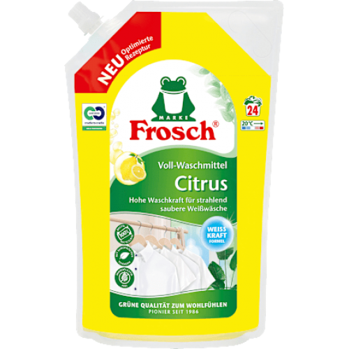 Frosch Гель для прання білого одягу Citrus 24 прання