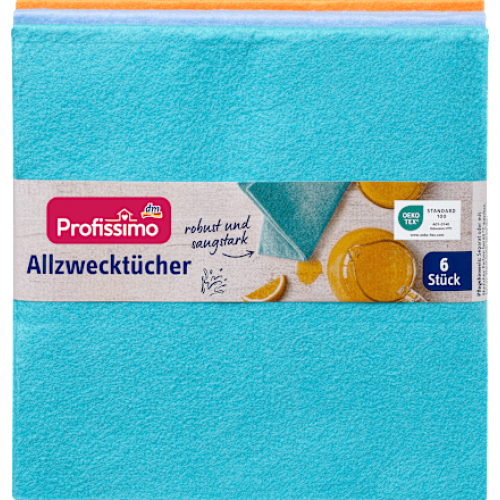 Profissimo Рушники універсальні Allzwecktücher 6шт