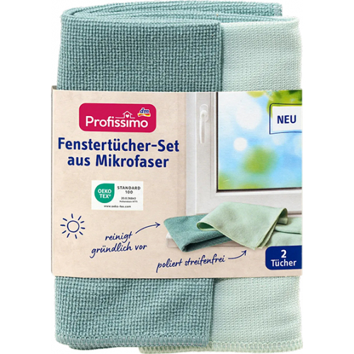 Profissimo Набір мікрофібрових серветок для вікон, 1 набір