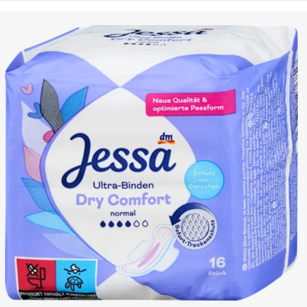 Jessa Ультрагігієнічні прокладки Dry Comfort Normal, 16 шт.
