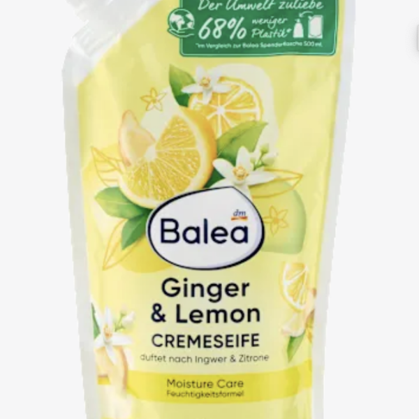 Balea Крем-мило Імбир та лимон, змінний пакет, 500 мл