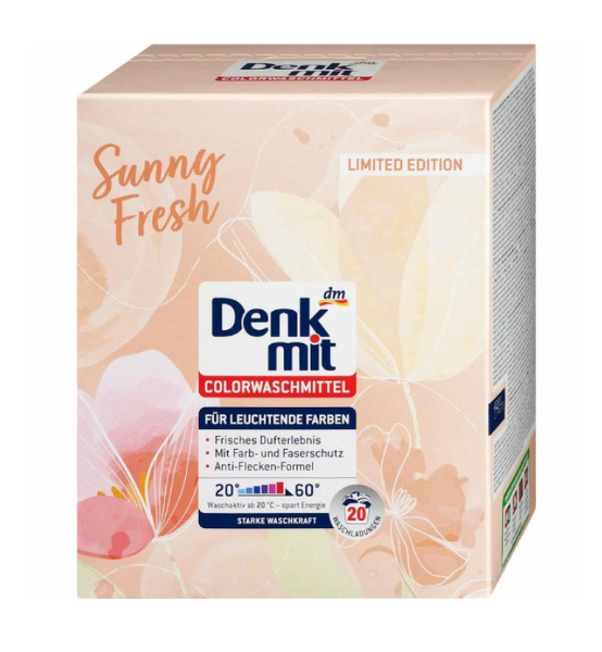DenkMit порошок парфумований для кольорових речей Sunny Fresh 20прань