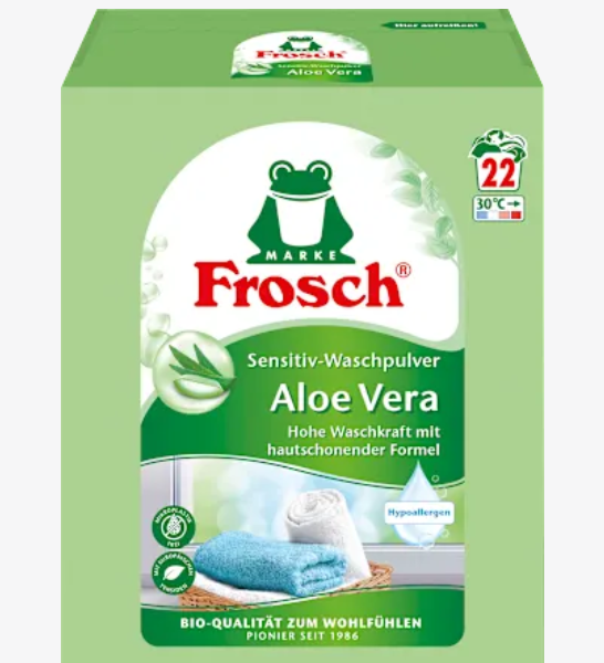 Frosch Порошок Алое Вера Sensitive, 22 прання
