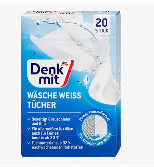 Denkmit Відбілюючі серветки для білизни