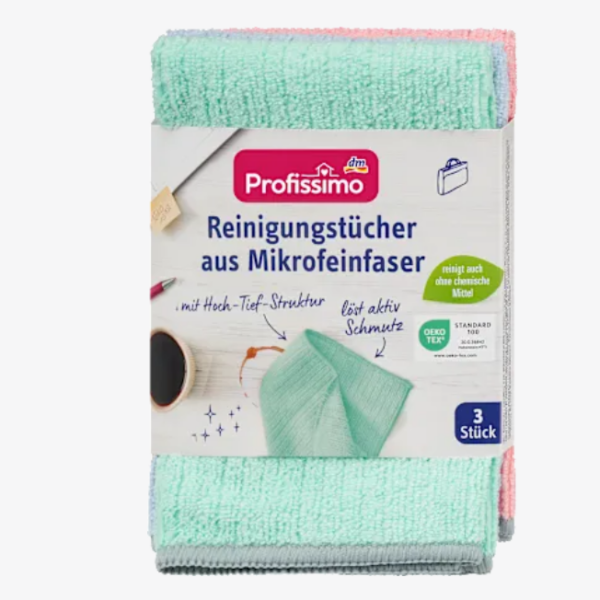 Profissimo Серветки для прибирання з мікрофібри, 3 штуки