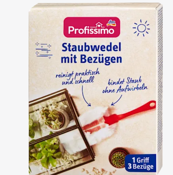 Profissimo Серветки-магніт для пилу, комплект: 1 ручка + 3 чохли