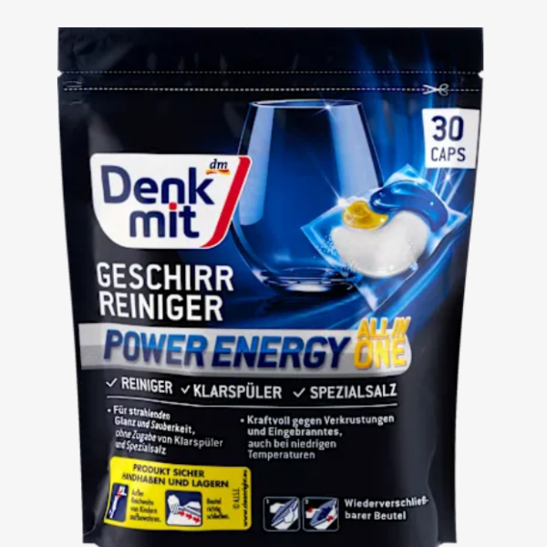 Denkmit Капсули для миття посуду Power Energy, 30 штук