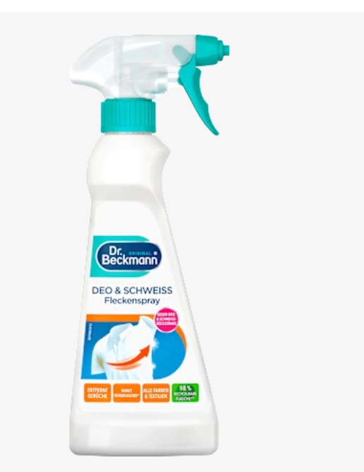 Dr.beckmann Спрей для видалення плям від дезодоранту та поту, 250 мл