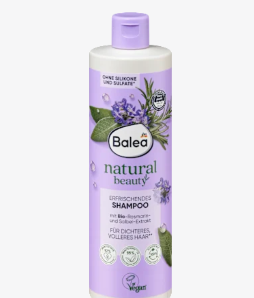 Balea Освіжаючий трав'яний шампунь Natural Beauty, 400 мл