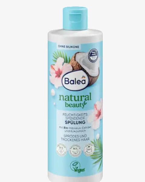 Balea Кондиціонер Natural Beauty з екстрактом гібіскуса та кокосовим молоком, 350 мл