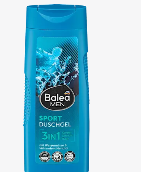 Balea Спортивний гель для душу 3-в-1, 300 мл