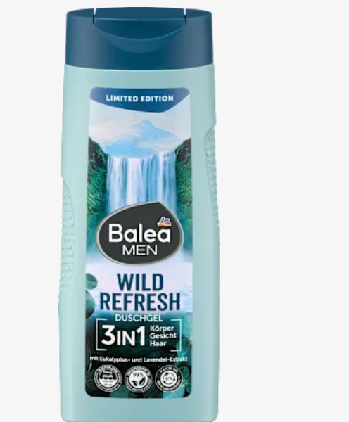 Balea Гель для душу Wild Refresh 3в1, 300 мл