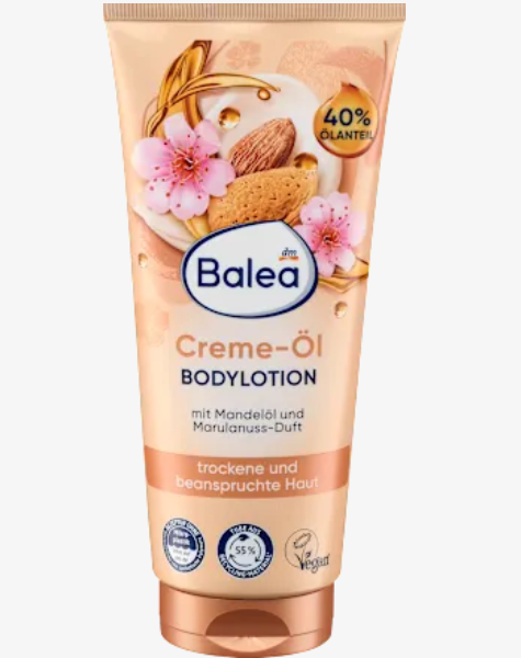 Balea Крем-олія для тіла з мигдалевою олією, 200 мл