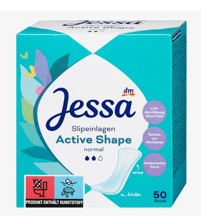 Jessa Щоденні прокладки Active Shape Normal, 50 шт.