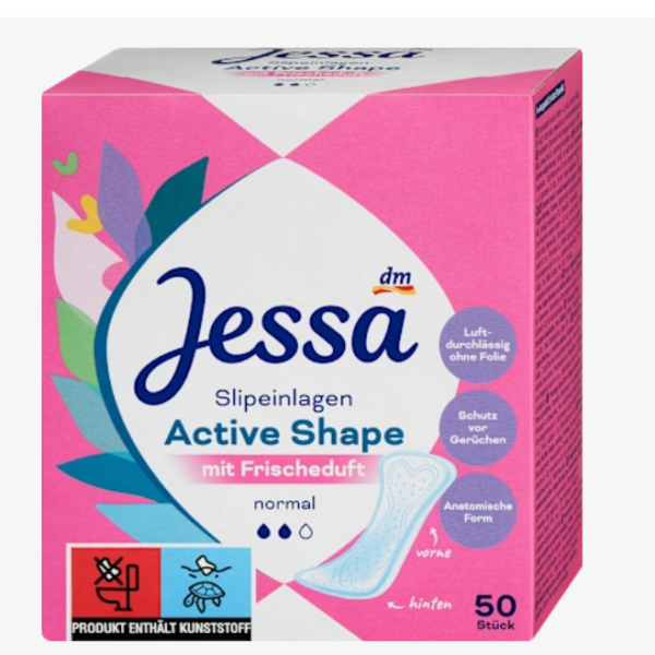 Jessa Щоденні прокладки Active Shape зі свіжим ароматом, 50 штук