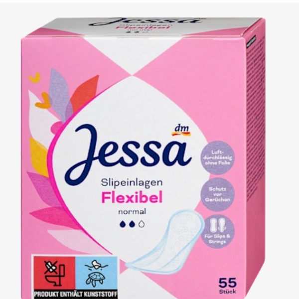 Jessa Гнучкі звичайні щоденні прокладки, 55 шт.