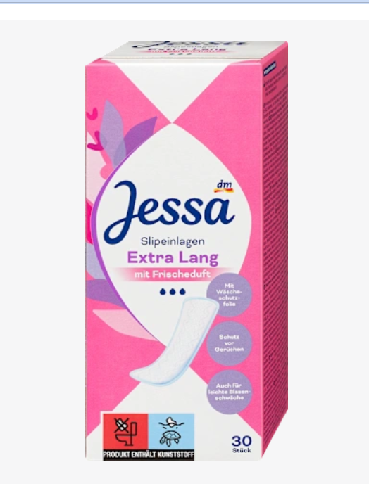 Jessa Slipeinlagen Extra Lang Frischeduft, 30 St