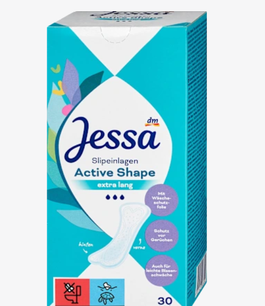 Jessa Щоденні прокладки Active Shape Extra Long, 30 шт.