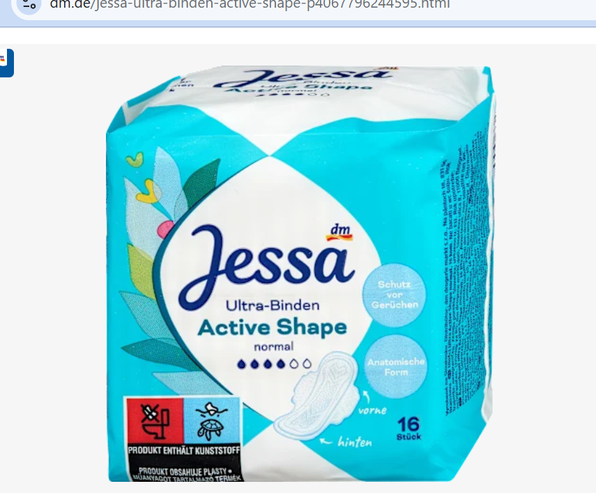 Jessa Ультрапрокладки Active Shape, 16 шт.