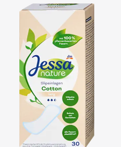Jessa Щоденні прокладки Cotton Long, 30 шт.