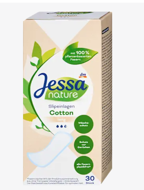 Jessa Щоденні прокладки Cotton Long, 30 шт.