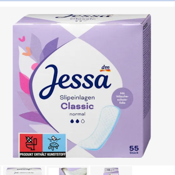 Jessa Щоденні прокладки Classic Normal, 55 шт.
