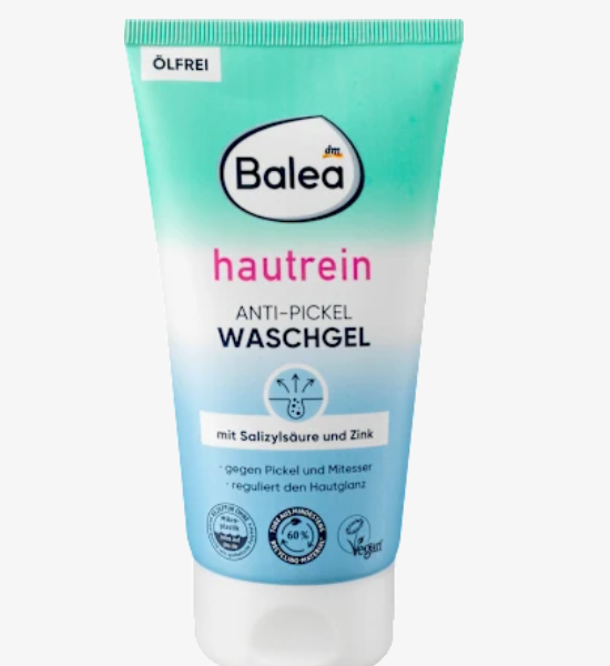 Balea Засіб для вмивання обличчя проти акне, для очищення шкіри, 150 мл