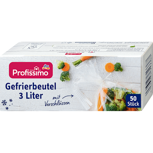 Profissimo Пакети для морозильної камери з застібками 3 л, 50 шт