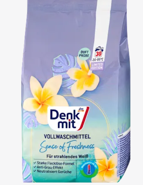 Denkmit Пральний порошок Touch of Brazil, 1.95кг
