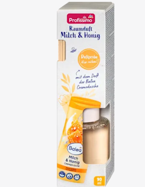 Profissimo Дифузор-тростина, аромат молока та меду, 90 мл