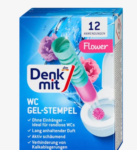 Denkmit Гель-штамп для чищення туалету "Квітка" 1 шт., 75 мл