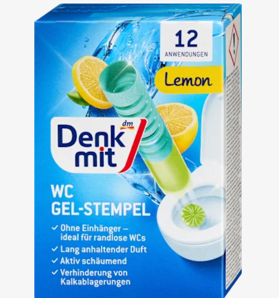 Denkmit Штамп-гель для чищення унітазу, лимон, 1 шт., 75 мл