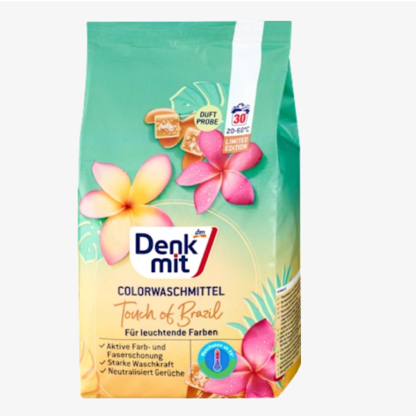 Denkmit Пральний порошок для кольорових тканин Touch of Brazil, 1.95кг