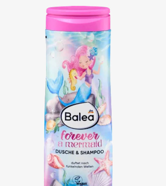 Balea Дитячий гель для душу та шампунь 2в1 "Назавжди русалка", 300 мл